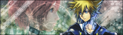 Sora and Kairi Signature / Banner By Kei